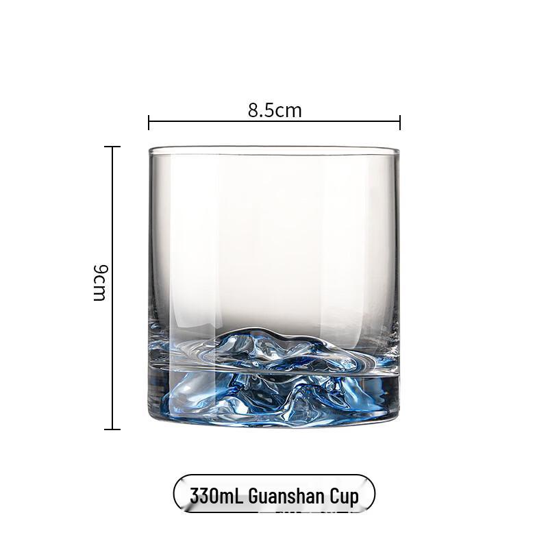 MDNG High Borosilicate Hidden Mountain Whiskey Glasses