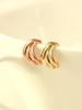 Minimalpiercing 14K Four-Strand Twisted Ring Piercing Earrings