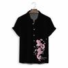 Camicia Casual da Uomo a Maniche Corte a Righe Primavera 2025