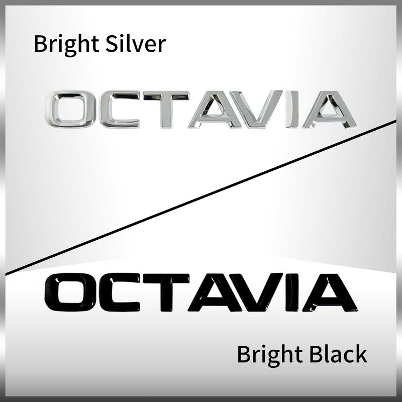 3D Metall Auto Heckklappen Emblem Chrom Plakette Aufkleber für SKODA OCTAVIA POIYUF SUPERB KAROQ FABIA RAPID 4x4 YETI Buchstaben Logo Dekor