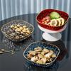 5PCS Square Snack Plate Transparent Dining Table Waste Dish Kitchen Tableware Appetizer Plate  Party