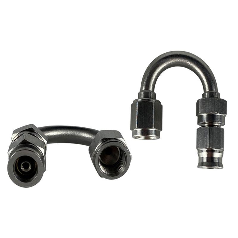1pc Motorcycle Hydraulic Brake Hose Stainless Steel Rotary Oil Pipeline Joint Auto Banjo Fitting Oil Line Adaptor Universal