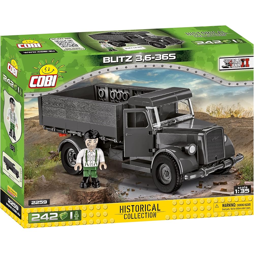 Cobi Historical Collection #2259 Opel Blitz 3.6-36S (German Army) 1/35 Scale