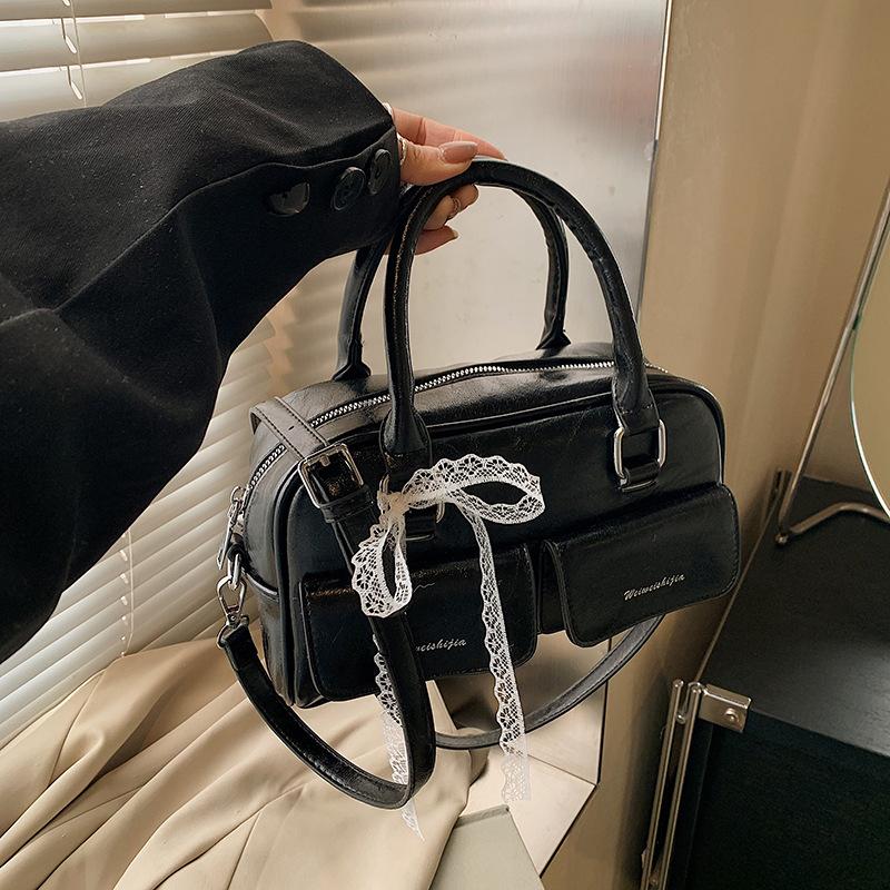 

New niche bag women s spring and summer Sembeng fashion shoulder messenger bag casual handbag чорний