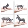 Smooth Surface Durable Daily Delicate Craft Wild Animal Donkey Statue Donkey Model