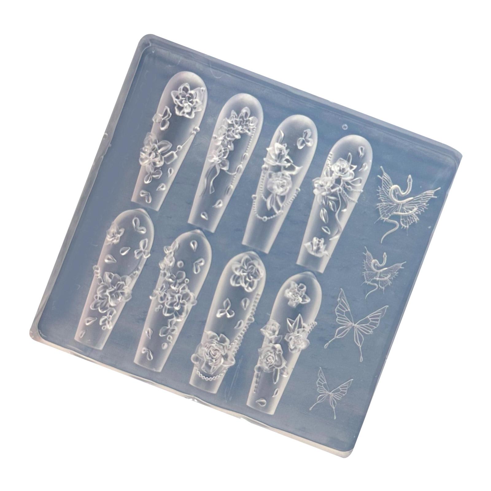 

Силиконовые 3D формы для украшения ногтей в форме розы, маленькие аксессуары, формы для рукоделия, подарок для любителей красоты