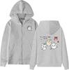Yeni Fermuarlı Kapüşonlu Sweatshirt Erkek ve Kadın Moda Hırka Fermuarlı Sweatshirt Hip Hop