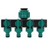 Plastic Hose Splitter Green Water Spigot Splitter Durable Hose Tap Splitter  Lawn Irrigation