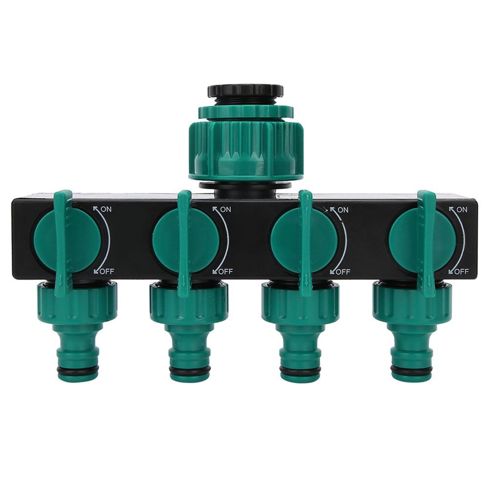 Plastic Hose Splitter Green Water Spigot Splitter Durable Hose Tap Splitter  Lawn Irrigation