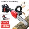 100-240V 21V 80000mAh 8Inches Cordless Electric Chain Saw Brushless Garden Woodworking Cutting Tool Kit With Battery