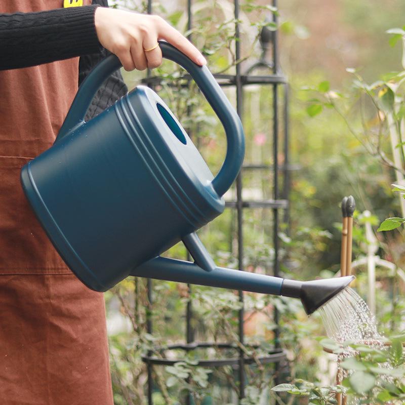 1-10L Large Capacity Plastic Watering Can with Long Spout & Sprinkler Head for Vegetables and Flowers Gardening