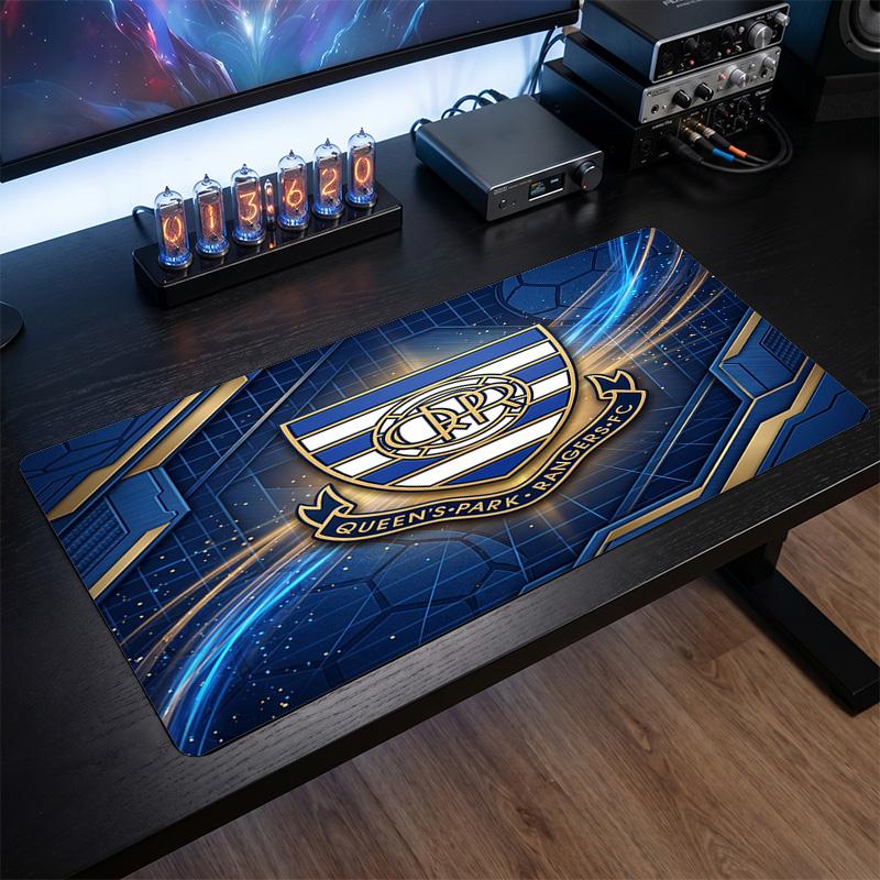 Queens Park Rangers Football Print Large Mouse Pad, Anti-Slip Extended Gaming Desk Mat for Office Home