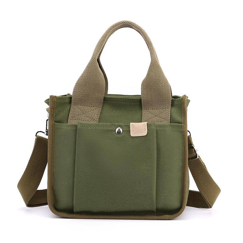 Women Crossbody Bags Canvas Solid Color Casual Tote Bag Messenger Bag Handbags Brand Designer Simplicity Girl's Shoulder Bag