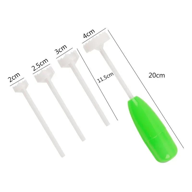 

2025 New 4 In 1 Fruit Vegetable Corer Spiral Digging Vege Drill Veggie Corkscrew Carver with 4Pcs Replaceable Head Spiralizer Cu светло-зеленый