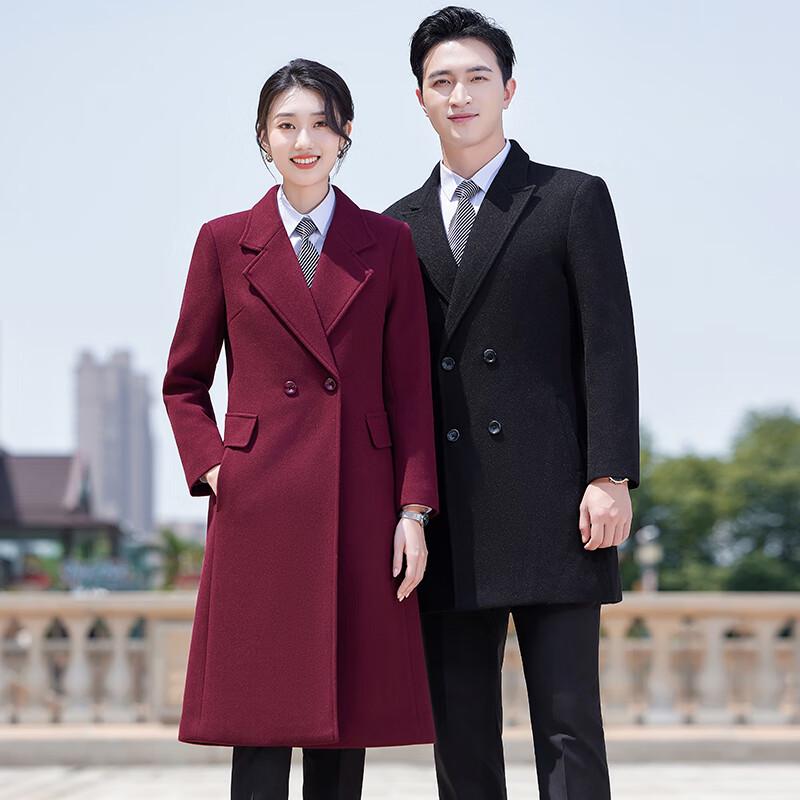 

Деловое пальто из стеганой шерстяной смеси 3XL