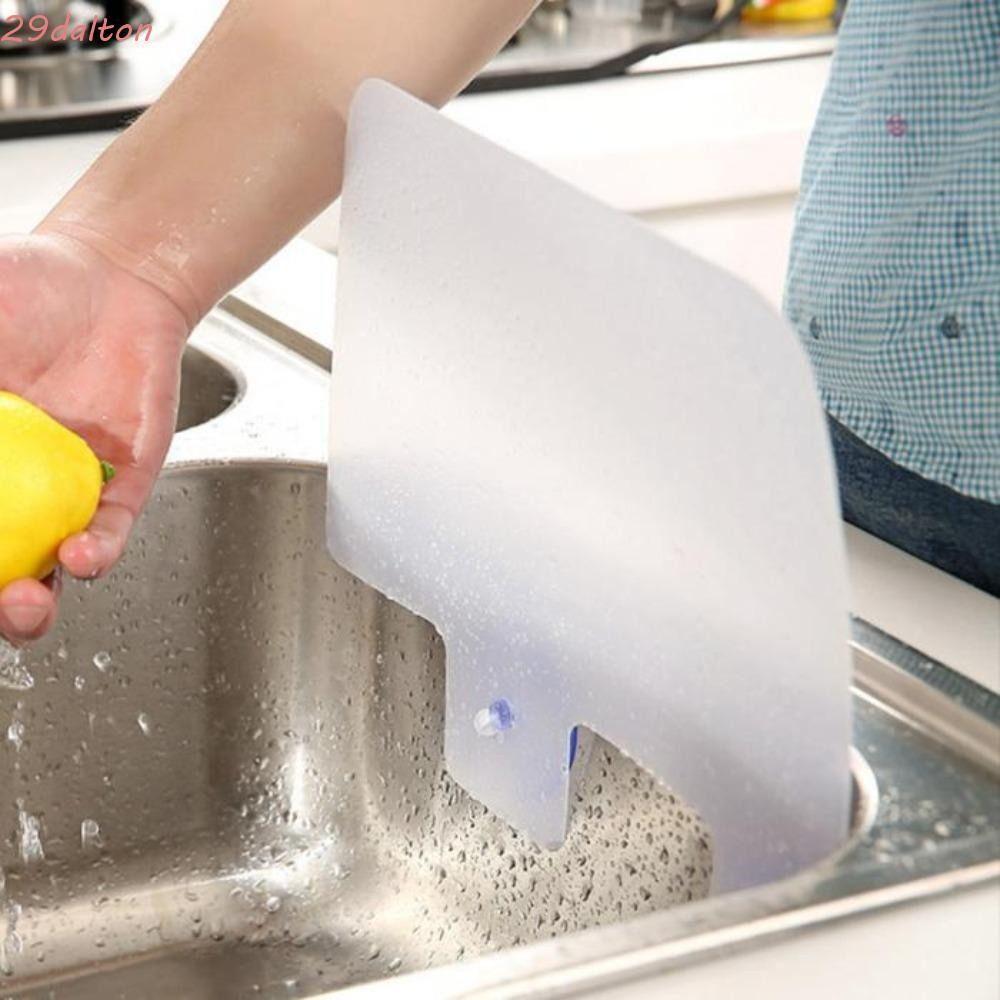 Resin Kitchen Anti-splash Baffle Creativity Translucent Kitchen Tools Sink Oil Baffle with Suction Cup Anti-Splash Screen