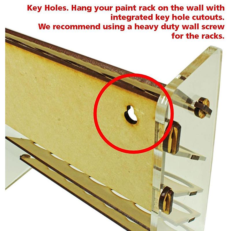 35 Slots Paint Organizer Storage Rack Miniature Model Hobby Paint Station Holder Caddy Stand 34Mm Round Bottle Paints Stand