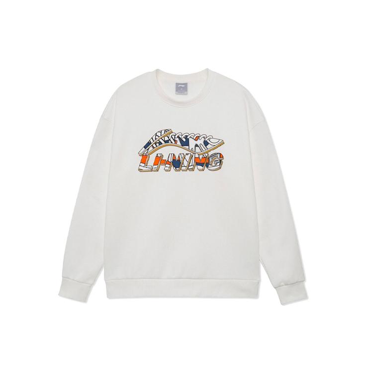 Li Ning Sports Lifestyle Collection Sports Fashion Collection Sweatshirt Unisex White AWDRG40-1 XL
