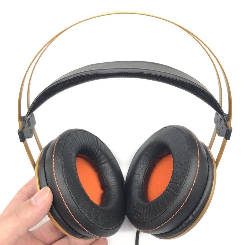 1Pair Replacement Soft Memory Foam Earpads Leather Ear Cushion Cover Pads for AKG K52 K72 K92 K240 AKGK240 Headphone Accessories