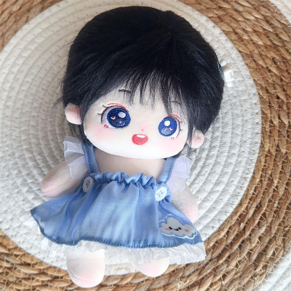 Cowboy Cotton Doll Denim Strap Skirt Doll Accessories Cotton Doll Idol Dolls Overalls As Kids Gift