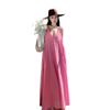 Pink dopamine sweet age-reducing girl feeling loose lazy wind cover belly Maldives Sanya beach skirt
