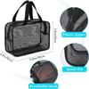 Portable Large Capacity Mesh Shower Bag Multifunctional Toiletry & Cosmetic Storage Caddy Tote for Travel & Bathroom