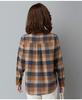 Autumn Plaid Cotton Long Sleeve Shirt for Middle-Aged & Elderly Women - Casual Slim Fit with Lapel