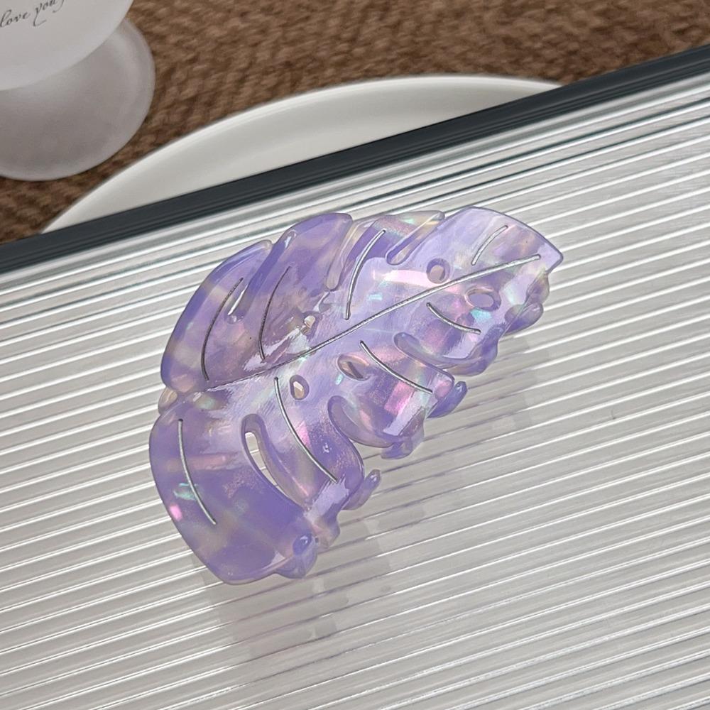 Hairpin Acetate Hair Clip Green Plant Hair Grab Creative Leaves Hair Claws  Girls