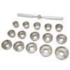 15 Dies Watch Back Cover Opener Kit Different Sizes Stainless Steel Watch Back Cover Removal Repair
