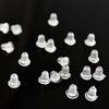 Post 600pcs Jewelry Making Clear Findings Earring Back Stoppers Accessories Ear Studs Plugs Rubber