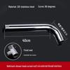 Support coudé pour pommeau de douche mural en acier inoxydable