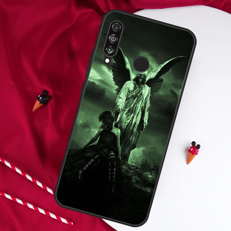 Fallen Angel Wings Art For Huawei Nova 12s 11i 12i 7i 8i Y73 Y70 Y90 Y60 Y72 Y61 Y91 9 10 SE P30 Pro P40 Lite Case
