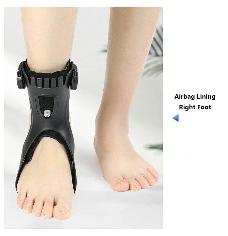Верхний ортез для отвисающей стопы AFO AFOS Поддержка голеностопа с удобной надувной воздушной подушкой для гемиплегии, инсульта, обувь для ходьбы Large