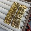 Bird Fringe Long Earrings Women's Light Luxury Studs Exaggerated Sparkle Asymmetrical Earrings Fashion Party Jewelry Accessories