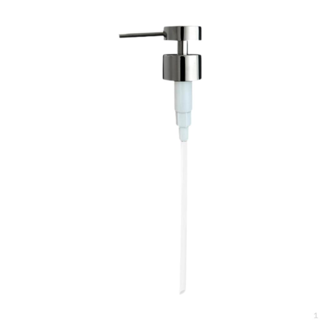 Liquid Soap Dispenser Pump Head Elegant 304 Stainless Steel Replacement for Hand