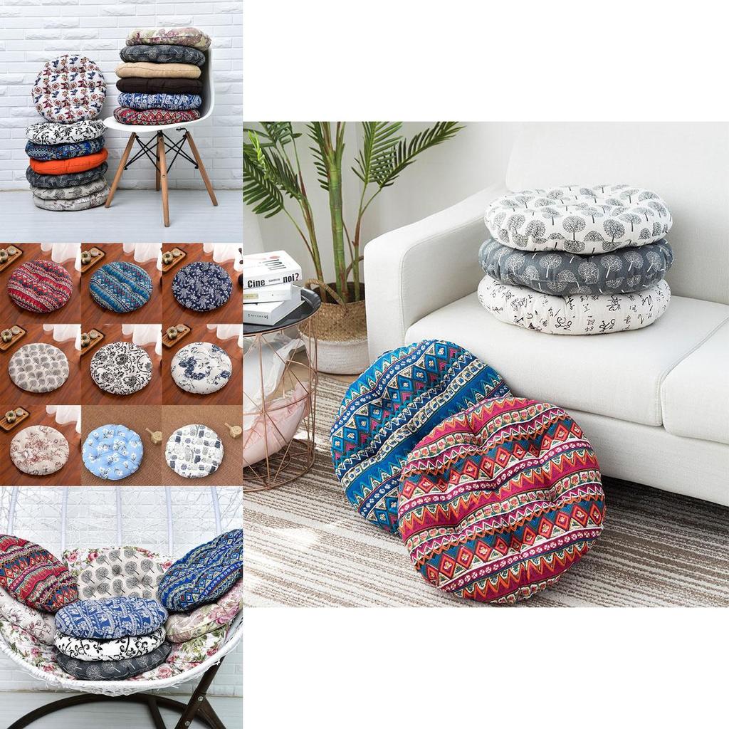 Luxurious Round Cushion Patio Tatami Meditation Mat Seat Pillow With Soft Touch Feeling