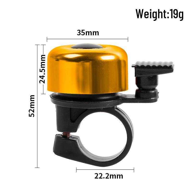 Colorful Mini Bicycle Bell - Loud Thumb Ring for Bikes and Scooters
