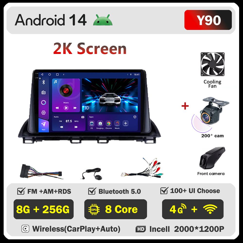 For Mazda 3 Axela 2014 22015 2016 2017-2019 Car Multimedia Video Player Touch Screen Android 14 Car Radio GPS Navigation Wifi