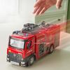 1:18 Scale Alloy Fire Truck with Light and Music Ladder Fire Trucks Water Spray Sprinkler Vehicle for Children Birthday Present