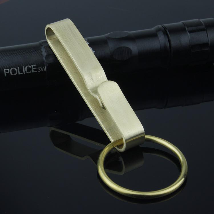 Vintage Handmade Stainless Steel Keychain Belt Loop Sports Pants Pendant Men's Nostalgic Keyring