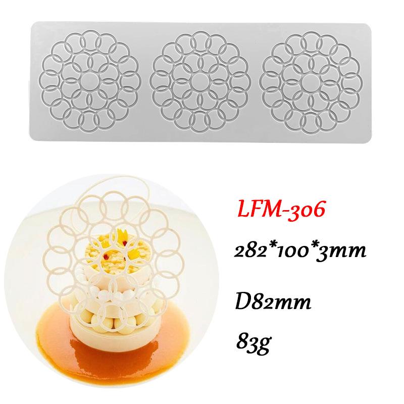 

Китайский стиль Прохладный павильон Сахарная переворачивающаяся кружевная подкладка DIY Лист Цветок Лебедь Шоколад Тонкий хрустящий торт Украшение для выпечки Силиконовая форма