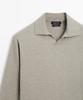 Masimodutti Cotton Knit Polo Sweater
