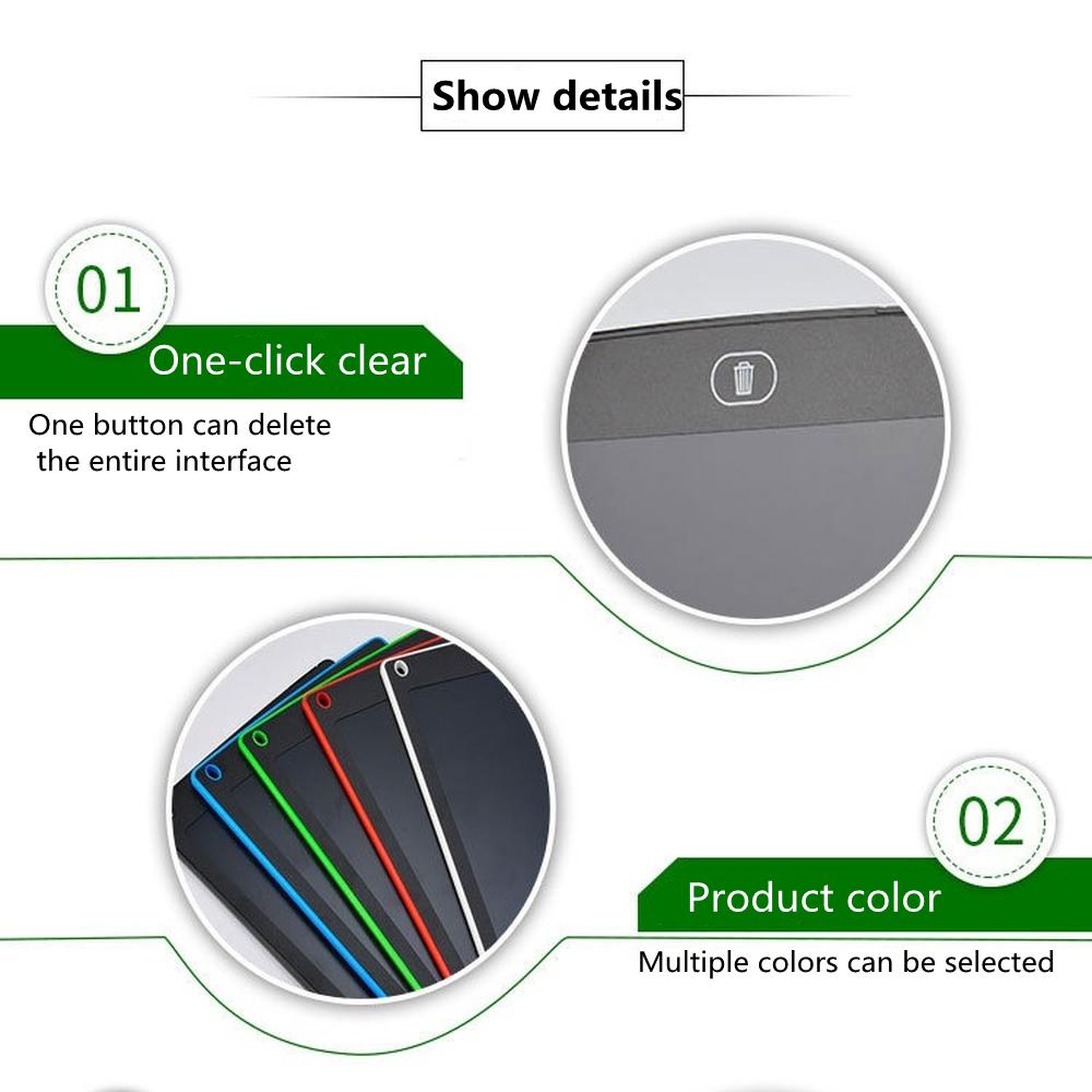 8.5 Inch Electronic Drawing Board LCD Screen Writing Tablet Digital Graphic Drawing Tablets Electronic Handwriting Pad Board+Pen