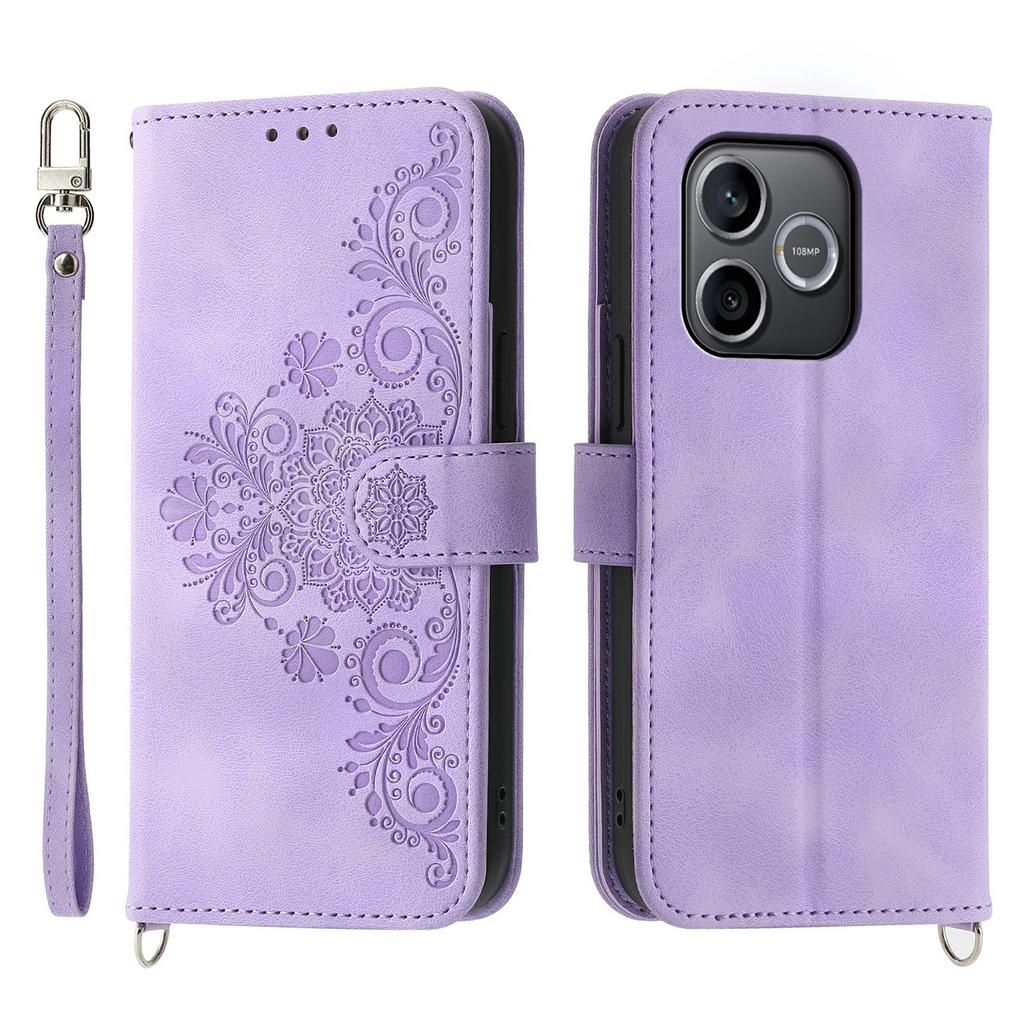 Etui do Honor 600 Lite 5G 3D Kreatywny Wzór Pokrowiec z PU Skóry z Podstawką