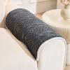 Sofa Seat Slipcovers Solid Color Plush Jacquard Housse Canape Dangle Sofa Protector Home Decor Fleece Sofa Cover for Winter Warm