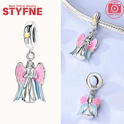 Lucky Prayer Angel Pendants Copper Craft Original Charms Fit Original Beads Bracelet Beads Jewellery Gifts Ideal For Women