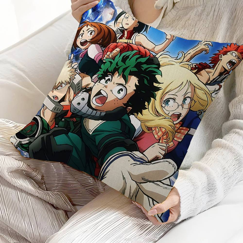 My Hero Academia Cool Cartoon Cushion Cover Polyester Sofa Cushions Decorative Throw Pillows Home Decoration Pillowcover