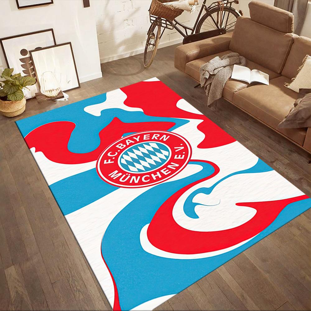 Fc Bayern Munich Uefa Champions League Themed Graphic Square rugs are a great choice for living rooms, bedrooms, home décor, and as gifts.