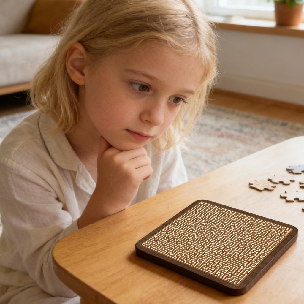 Daily Calendar Wooden, Adult Countdown Calendar Puzzle Toy, Children's Educational Toy