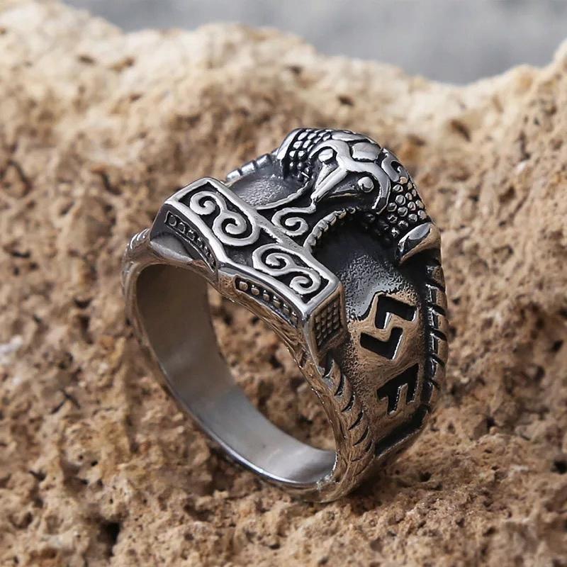 Viking Signet Ring Thor's Hammer Mjolnir 147